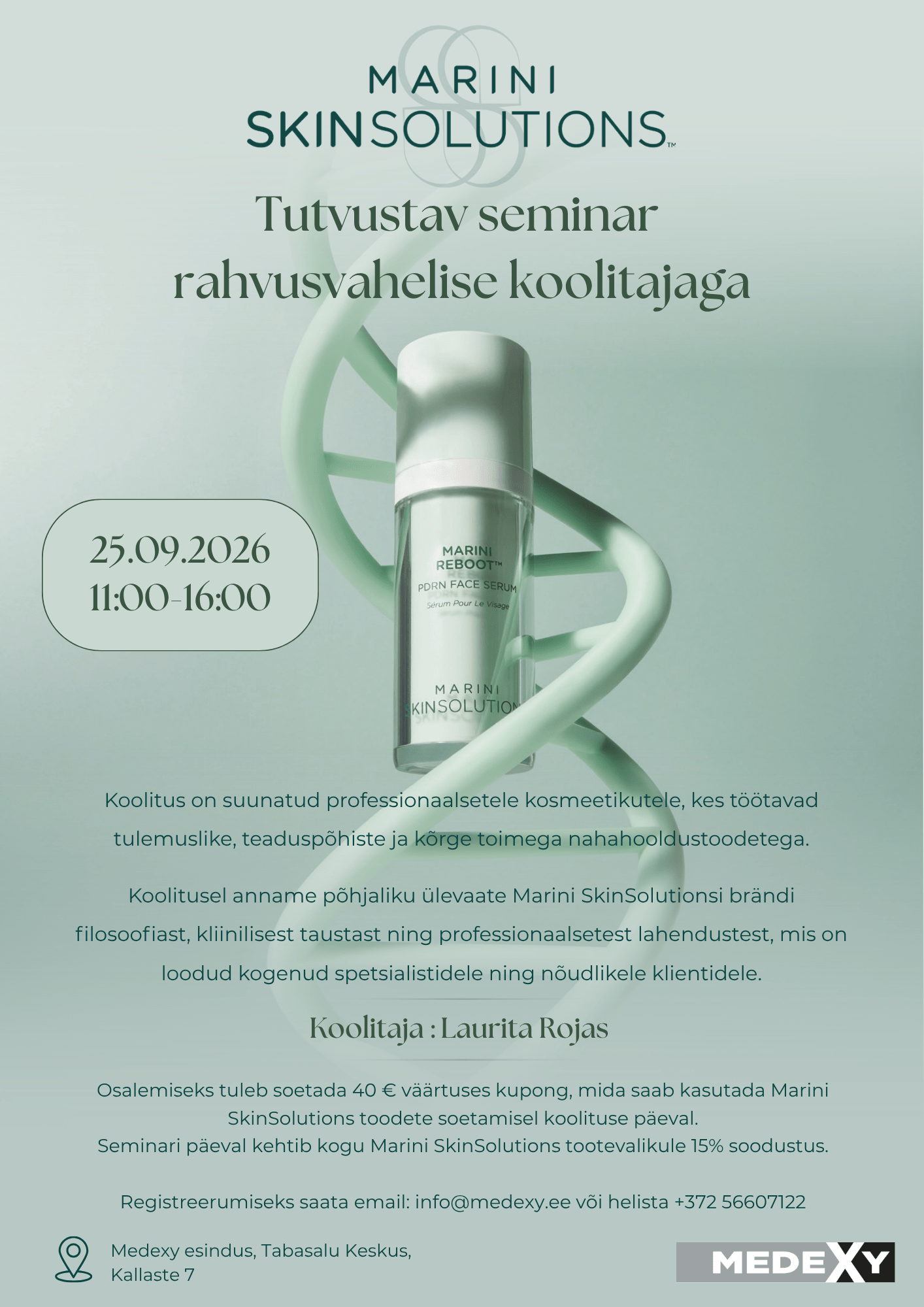 Marini SkinSoluions koolitus